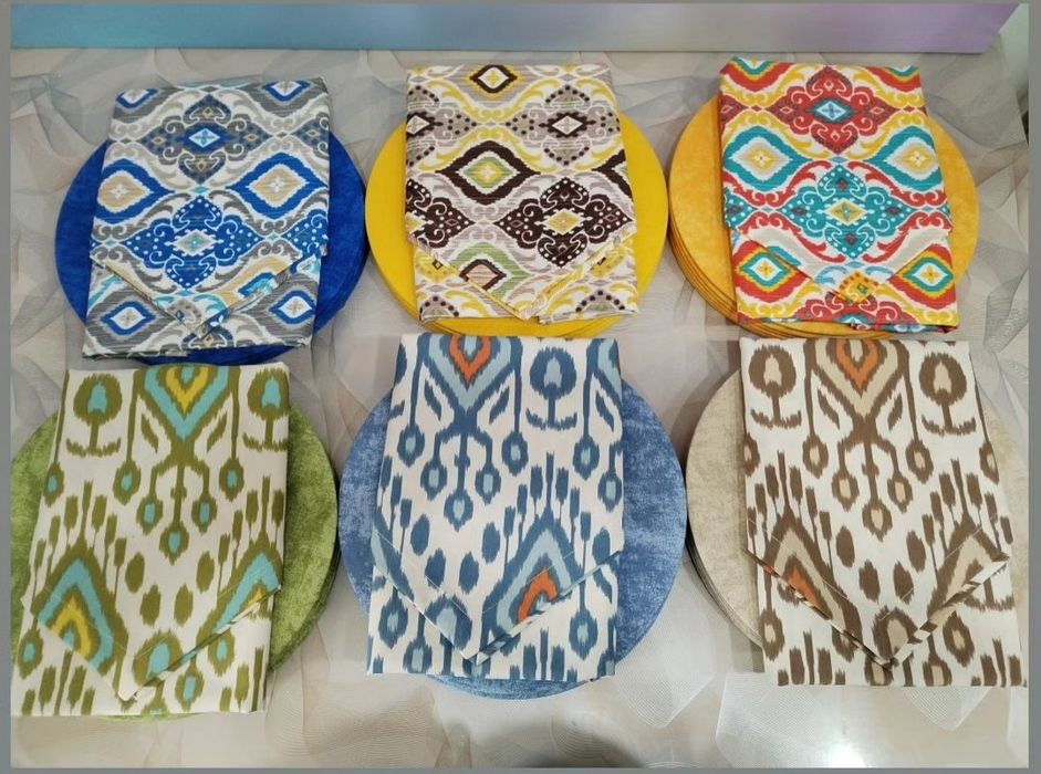 Runnerlar.dasturxon skaterlar.turli xildagi va òlchamdagi yostiqlar