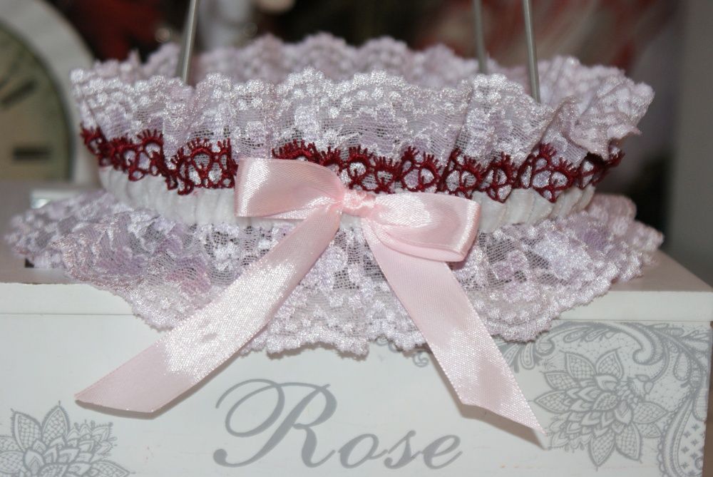 Jartiera mireasa NOUA hand made 100% in Romania Bridal garter
