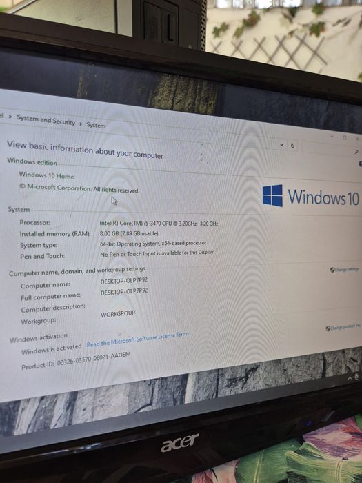 Calculator Unitate PC Dell Optiplex  i5 ram 8gb hdd 128gb + monitor