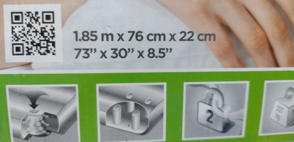 Saltea dormit pneumatica pufoasa EASY INFLATE pentru o persoana