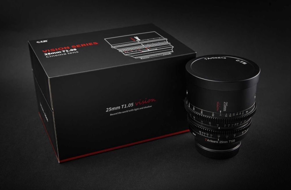 7 Artisans T1.05 Cine Obiectiv 25mm, 35mm, 50mm E Mount Sony, Manual Focus Set