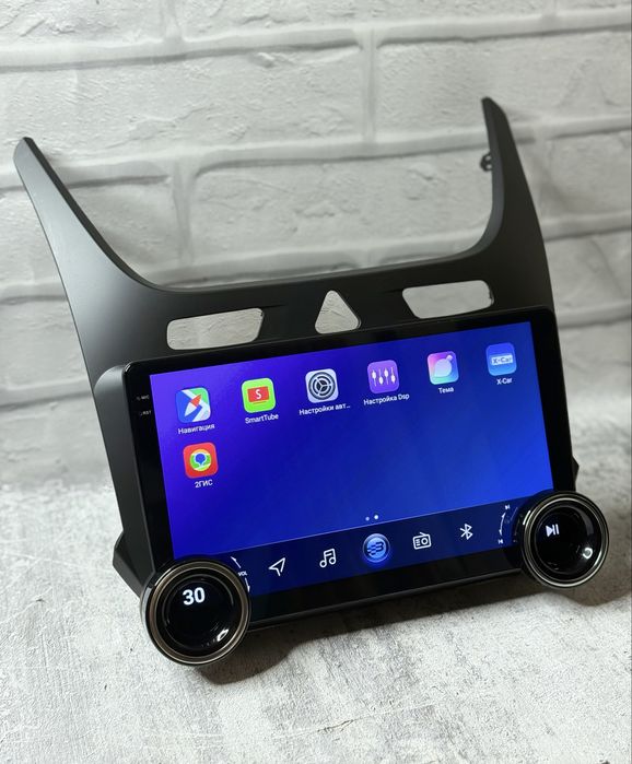 Магнитола для Кобальт андроид с крутилками новая WiFi, CarPlay, камера