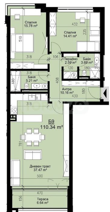 Продава се Тристаен апартамент в Варна, Бриз - 126 кв.м за 2183 €/кв.м - Снимка #4