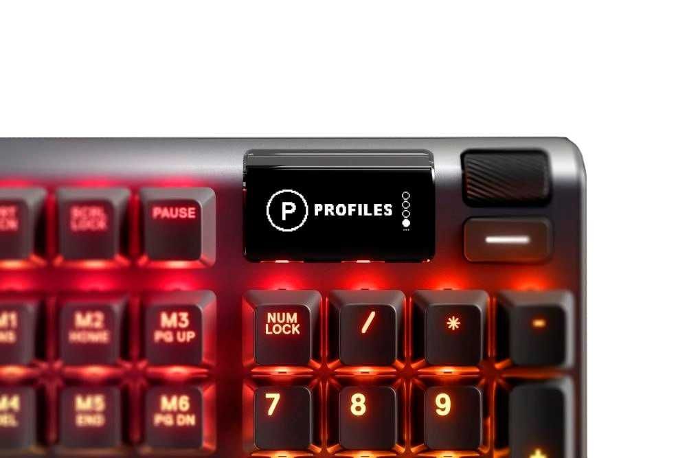 ^ Рассрочка на Клавиатуру SteelSeries Apex7 TKL-OLED Smart Display RED