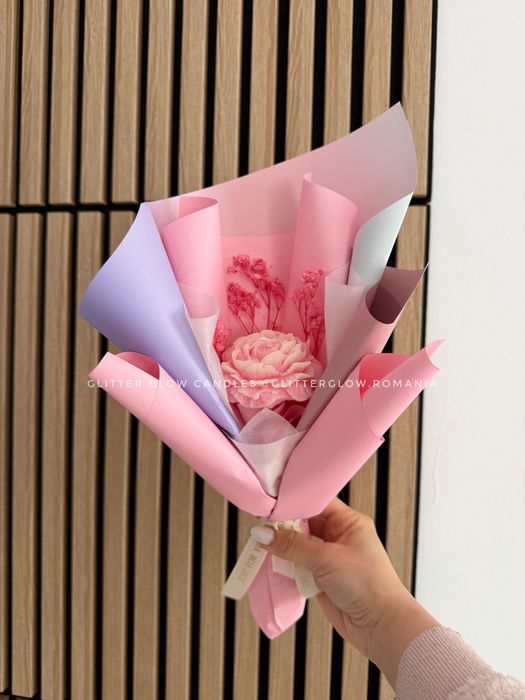 Buchet de floare de soia cadou personalizabil - marturii