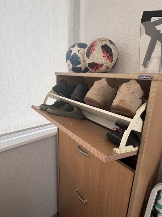 Pantofar lemn 4 rafturi