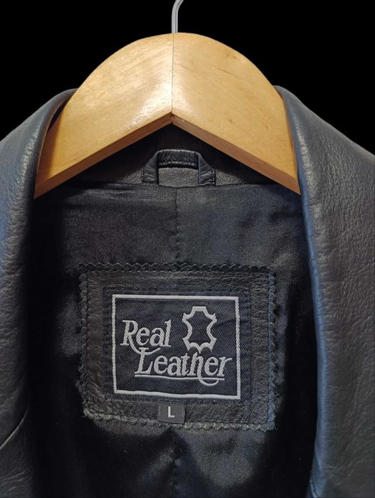 Haină bărbătească din piele, mărimea L