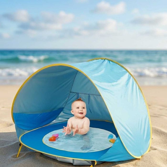 Плажна палатка с басейн