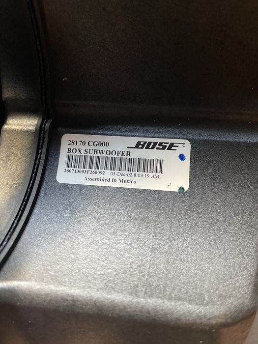 Сабвуфер bose от infinity fx35
