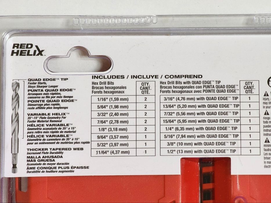 Набор титановых свёрл Milwaukee