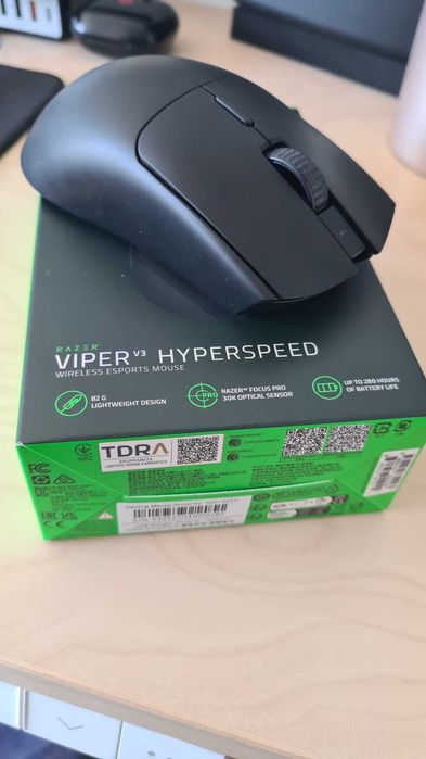 Mouse gaming Razer Viper V3 HyperSpeed, esports, 30K DPI, 82g, ca nou
