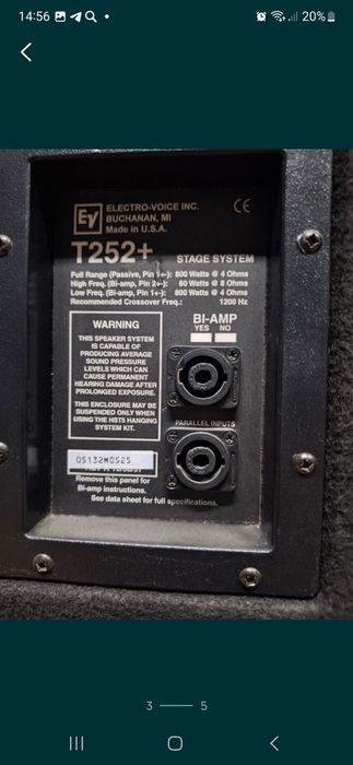 Electro Voice T252+