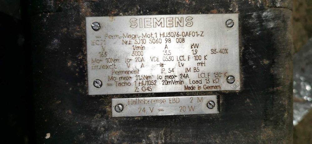 Постояннотокови серво мотори Siemens