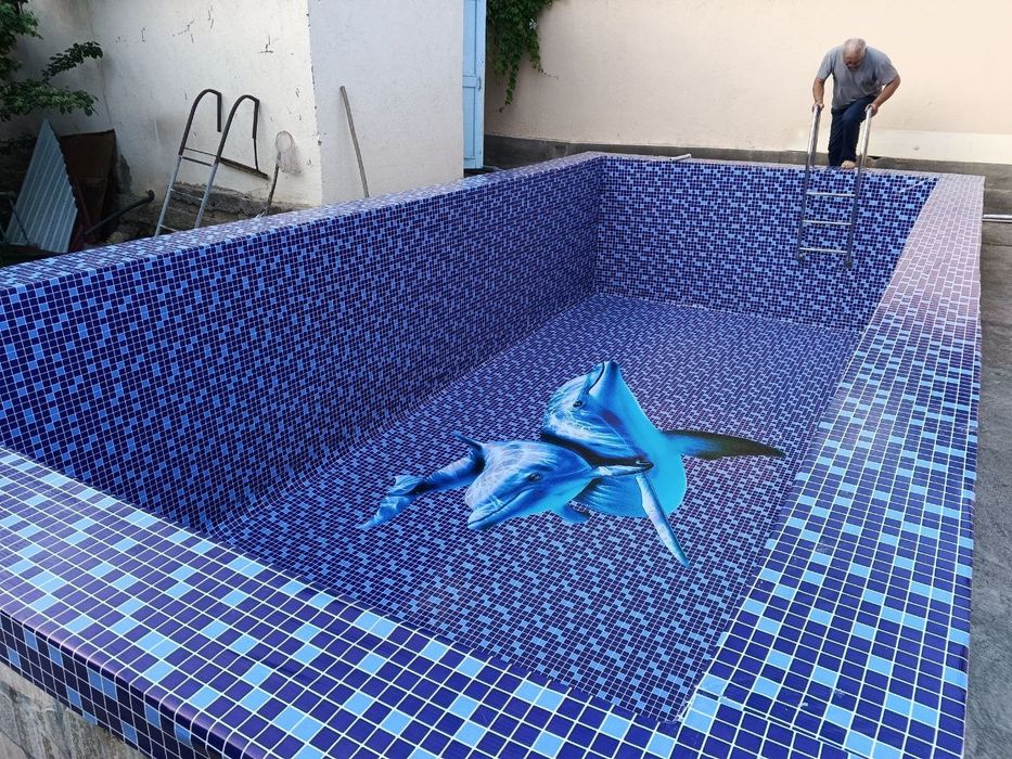 Бассенлар учун тент банер установка