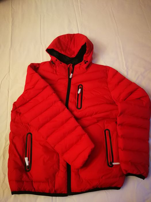 Мъжко ново червено зимно яке