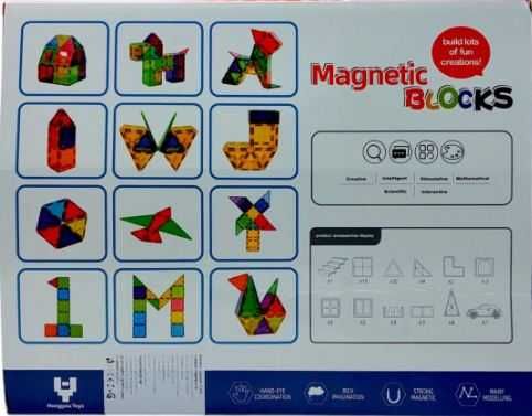Магнитен конструктор, 52 части