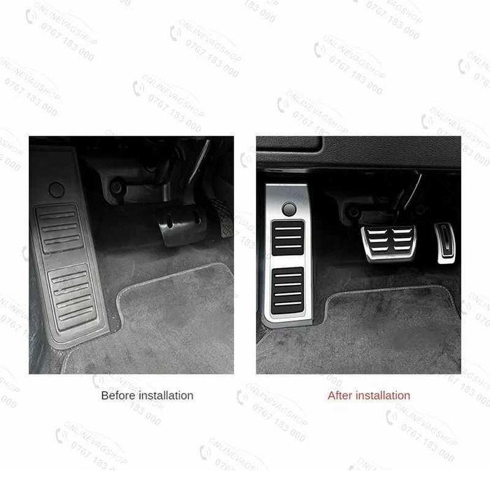 Set pedale inox transmisie automata Audi Q5  an 2017- 2023