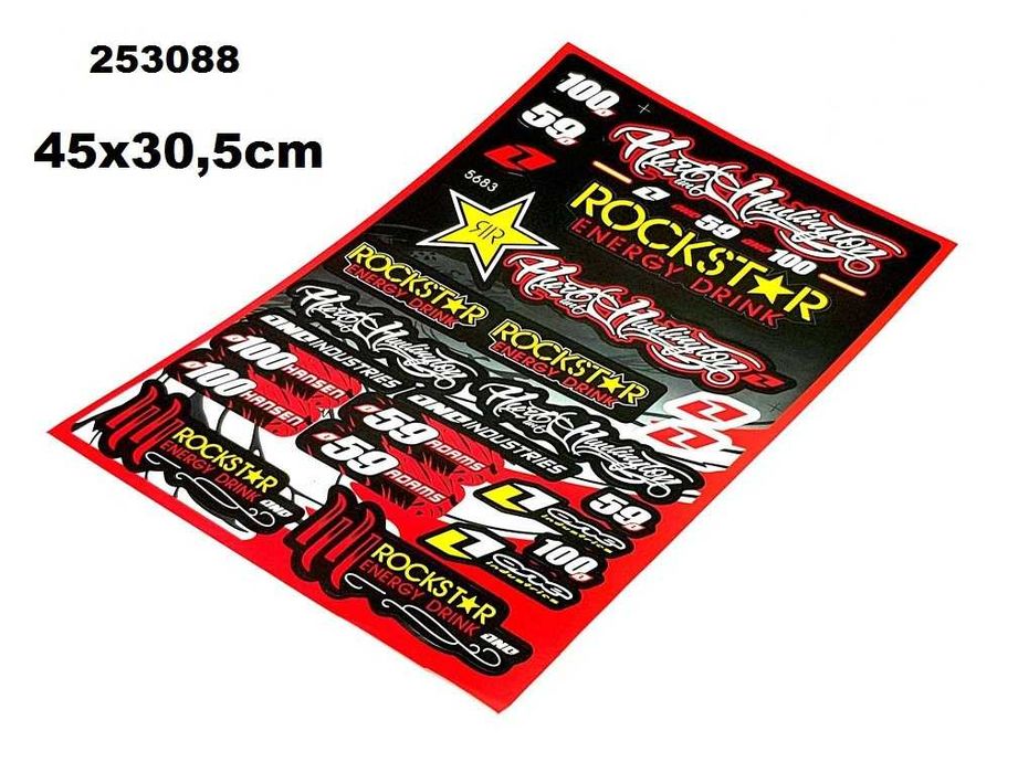 Стикери за Мотор Комплект Лепенки Скутер Honda Yamaha Suzuki KTM