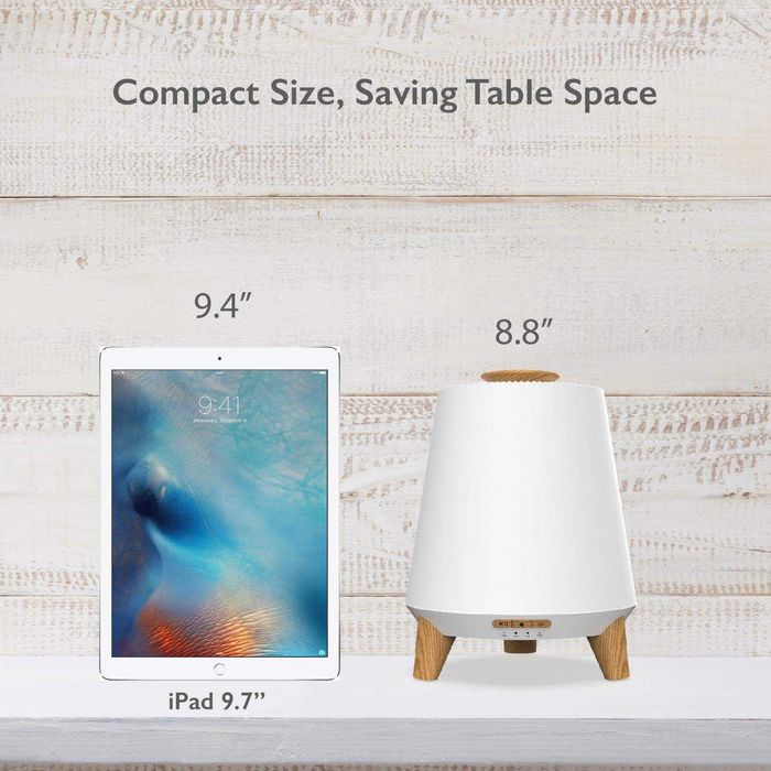 Арома дифузер STELS, 300 мл, Ултразвуков, 7 LED цвята, Bluetooth