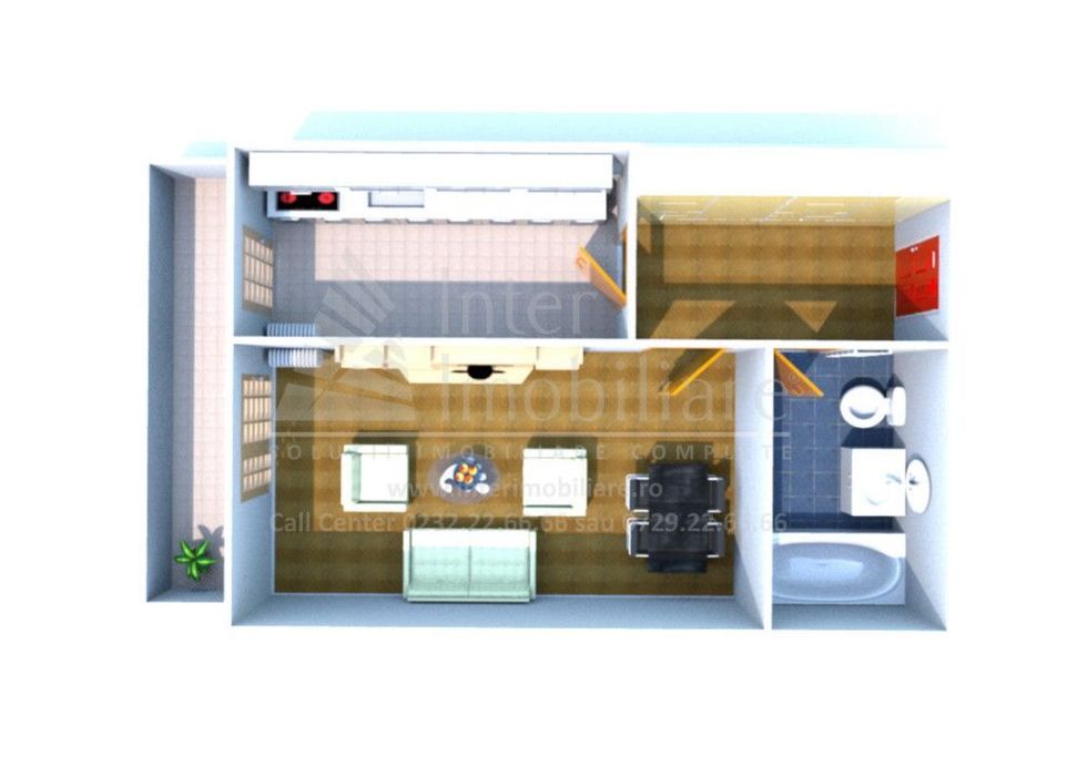 Apartament 1 camera Galata  etaj 2 bloc finalizat Cod:157966