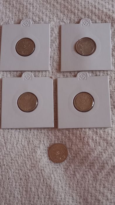 Vand 5 monede argint de 50 bani,ani 1910, 1911, 1912 și 1914