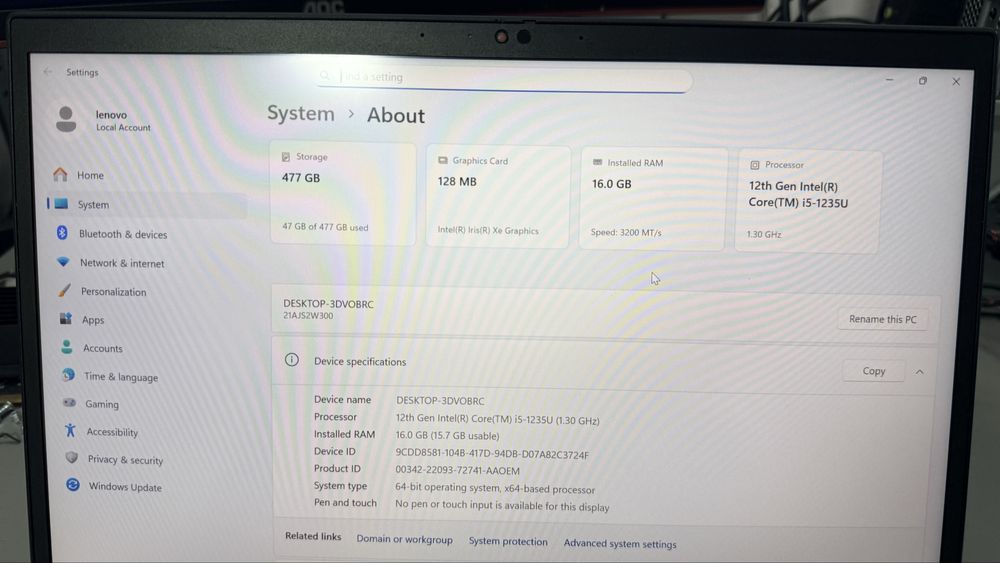 lenovo thinkpad t14 gen 3