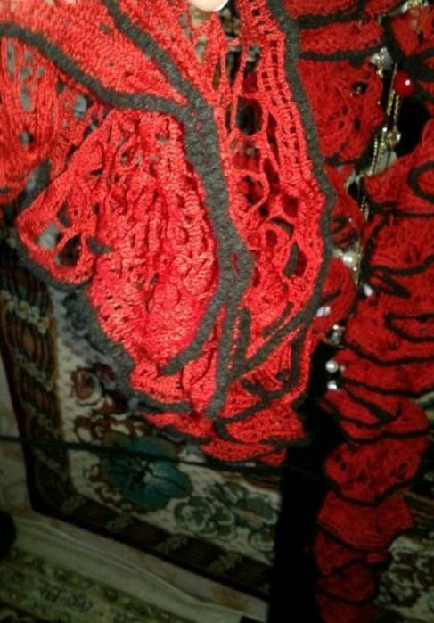 Шарф вязаный крючком