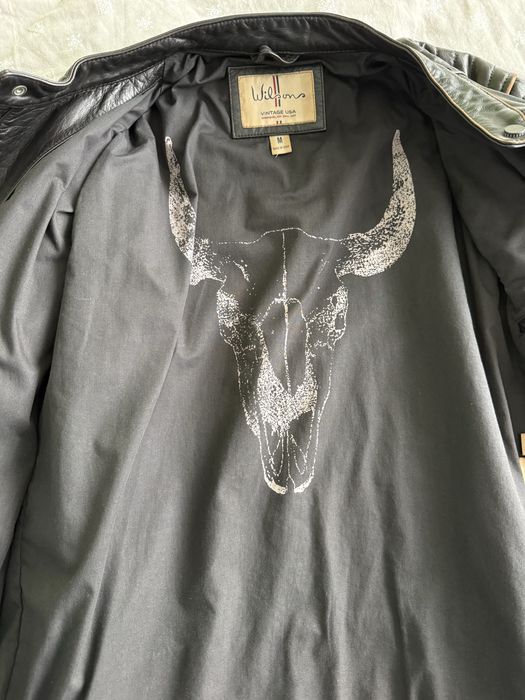 Geaca piele barbat marime M Wilson vintage usa