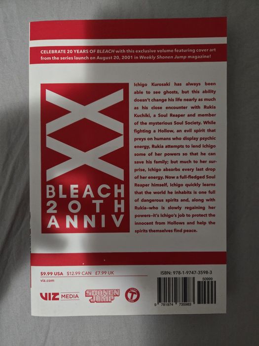 Manga Bleach vol 1 20th anniversary