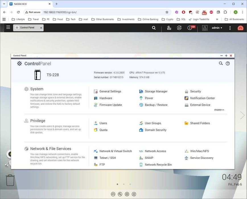 NAS Qnap TS-228 + HDD Seagate 2TB