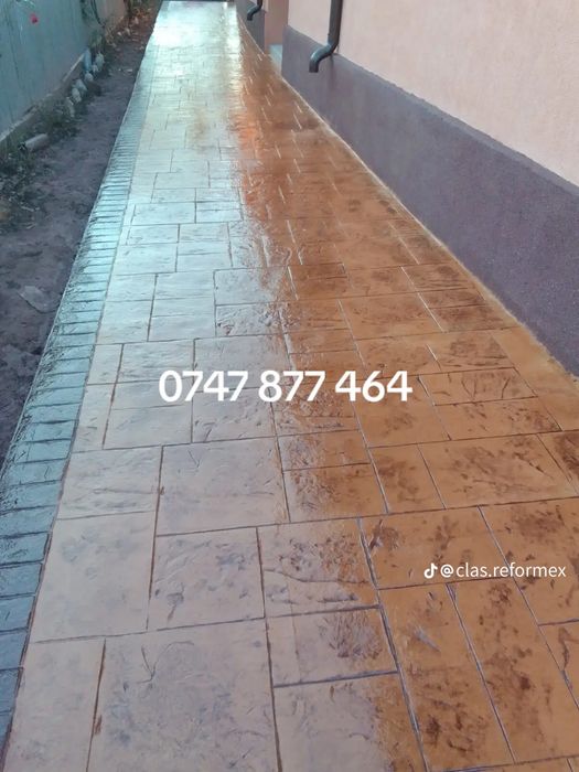 Beton amprentat, elicopterizat si maturat