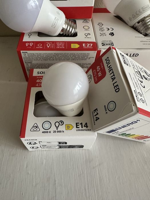 LED крушки IKEA E27 и E14