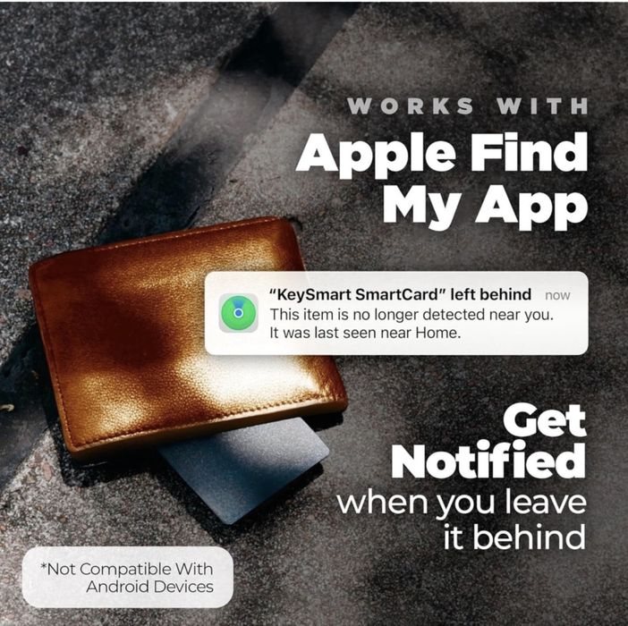 Смарт карта тракер за портфейл - Apple Find My (MFI) тънка като карта
