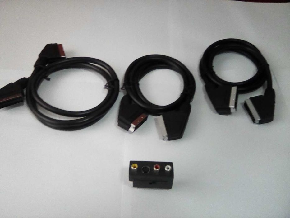 Cabluri euroscart + reductie ESCART la RCA si SVideo