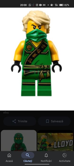 Lego Ninjago Lloyd turneu elementelor