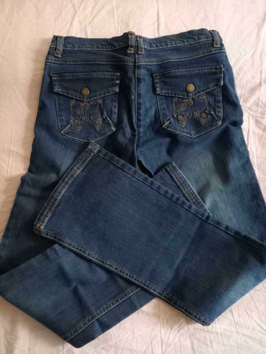 Jeans blugi dama Miss A Premiere talie 37cm lungime ext 98cm grosi