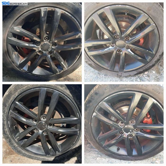 Set 4 Jante Roti Aliaj SALVADOR Anvelope Cauciucuri Vara Blacklion Champoint BU66 225 45 17 R17 5x112 Volkswagen Golf 6 2008 - 2014 [C1528]