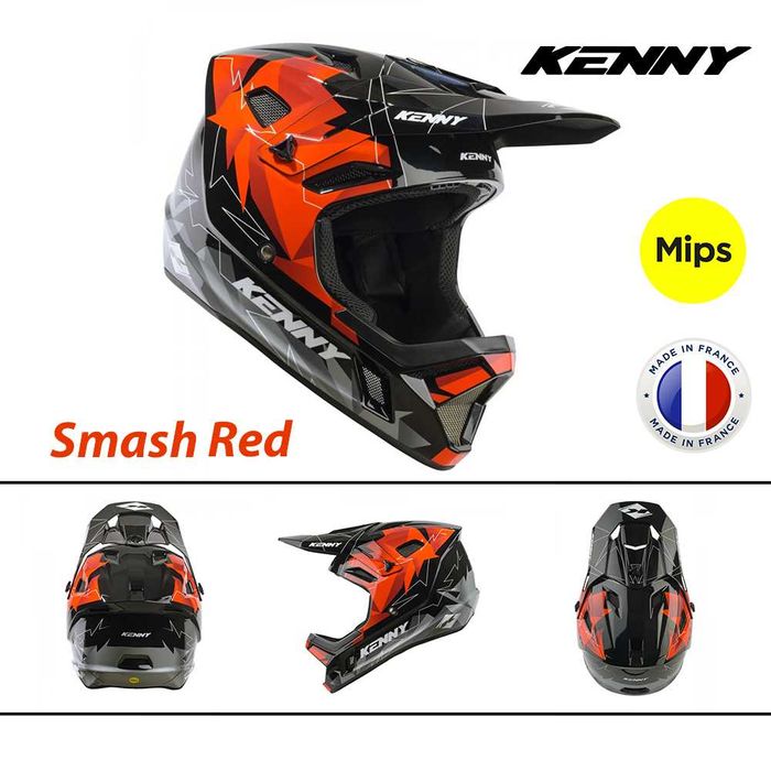 Кросова каска KENNY DECADE 2025, Full Face, Защита MIPS - ФРАНЦИЯ