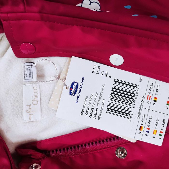 CHICCO нови зимно яке рр 62/6 мес.