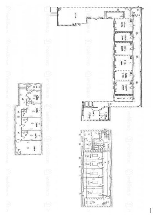 70 incaperi, 1700 mp curte, Unirii, Bucuresti. Multiple destinatii.