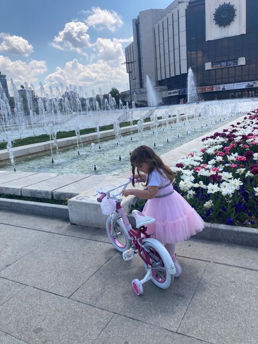 BYOX ДЕТСКИ ВЕЛОСИПЕД 14'' FLOWER РОЗОВ