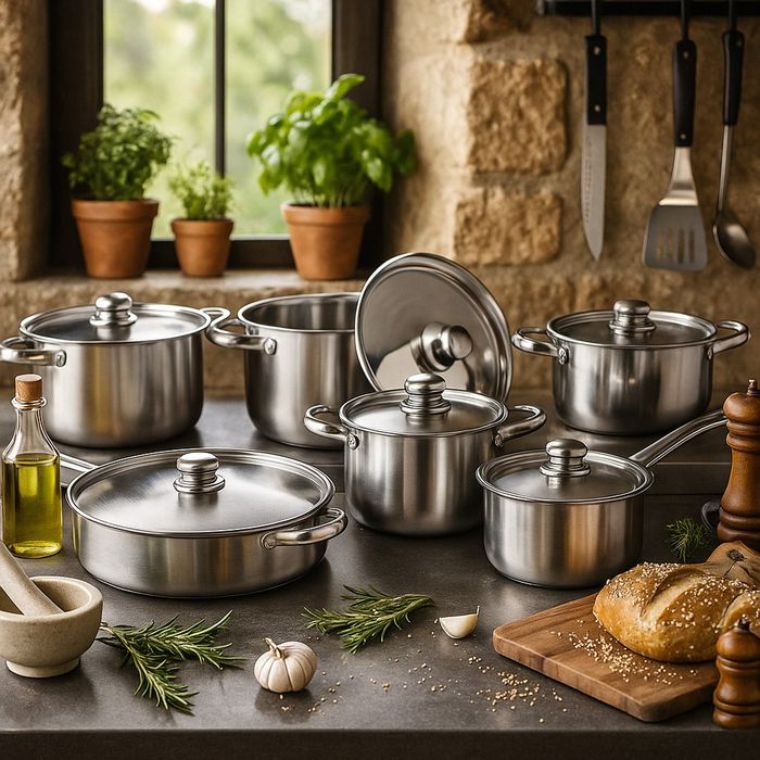 Професионален комплект тенджери Zeiplteir - 12 части