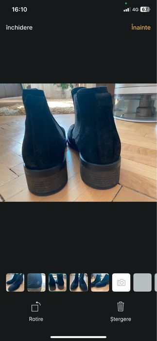 Ghete din piele intoarsa