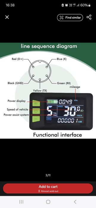 Vând controller bicicleta