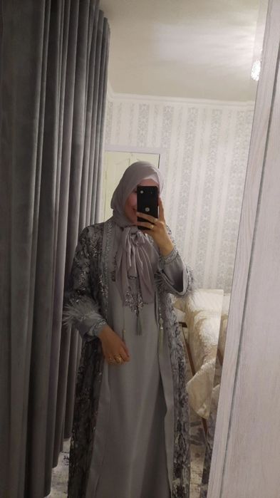 Abaya Dvoyka 100% qo'l mexnati toshlari qimmat
