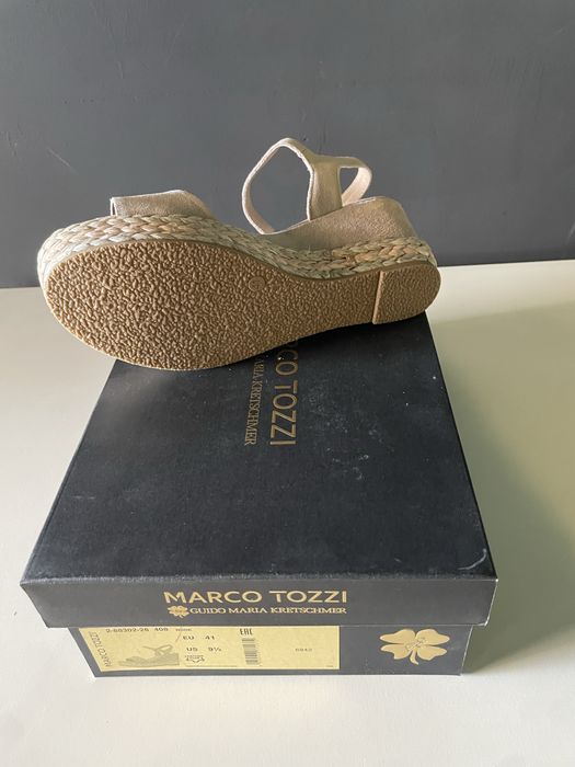 Sandale din piele Marco Tozzi by Guido Maria Kretschmer, mărimea 41 – NOI în cutie