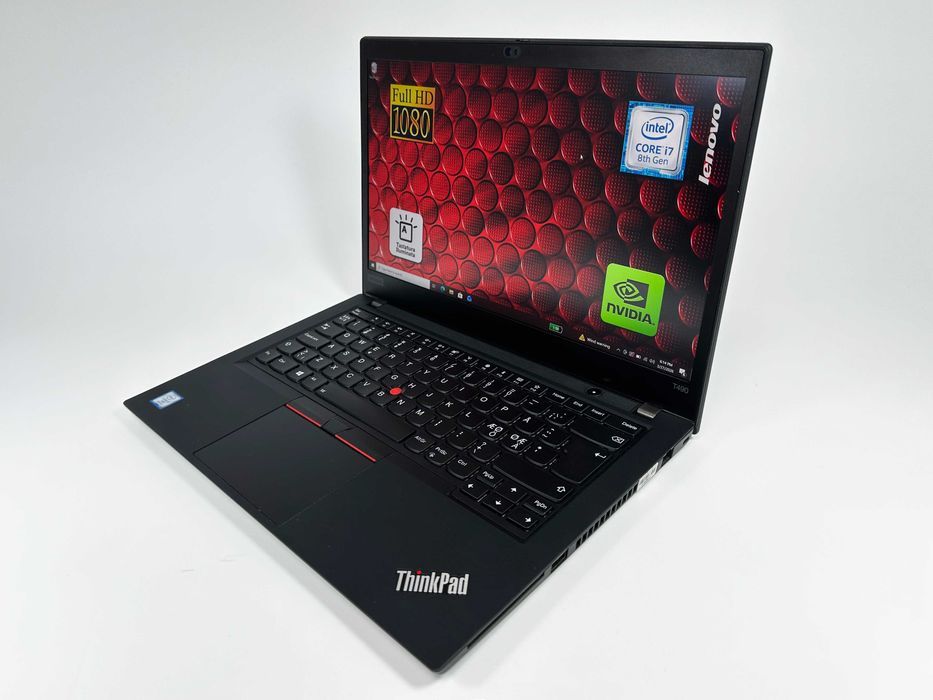 Laptop Lenovo Thinkpad T490 Intel i7 32 gb ram 128 bg ssd 14 inch Ecran 14 inch Full HD Nvidia GeForce Gama business Factura si Garantie 1 an