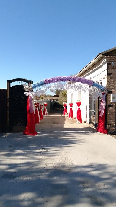 Оформление арка , 6 стойка