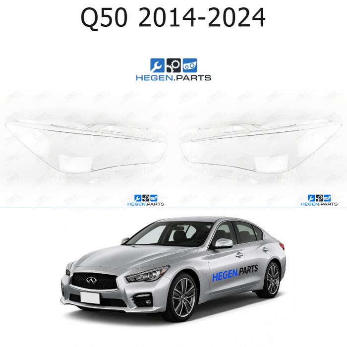 Стъкла за фарове INFINITI Q50 (2014-2024) | инфинити, кю50, стъкло, капаци, капак, фар