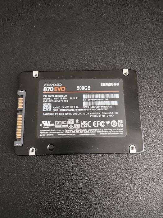 Продам SSD Samsung 500 гб.